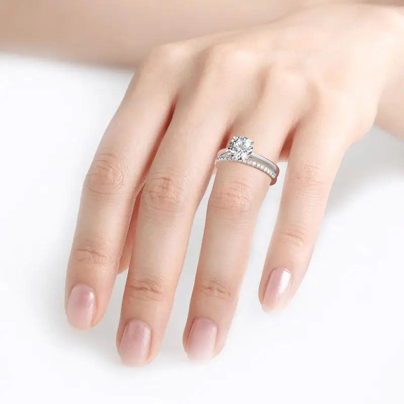 Bridal Eternity Ring Set