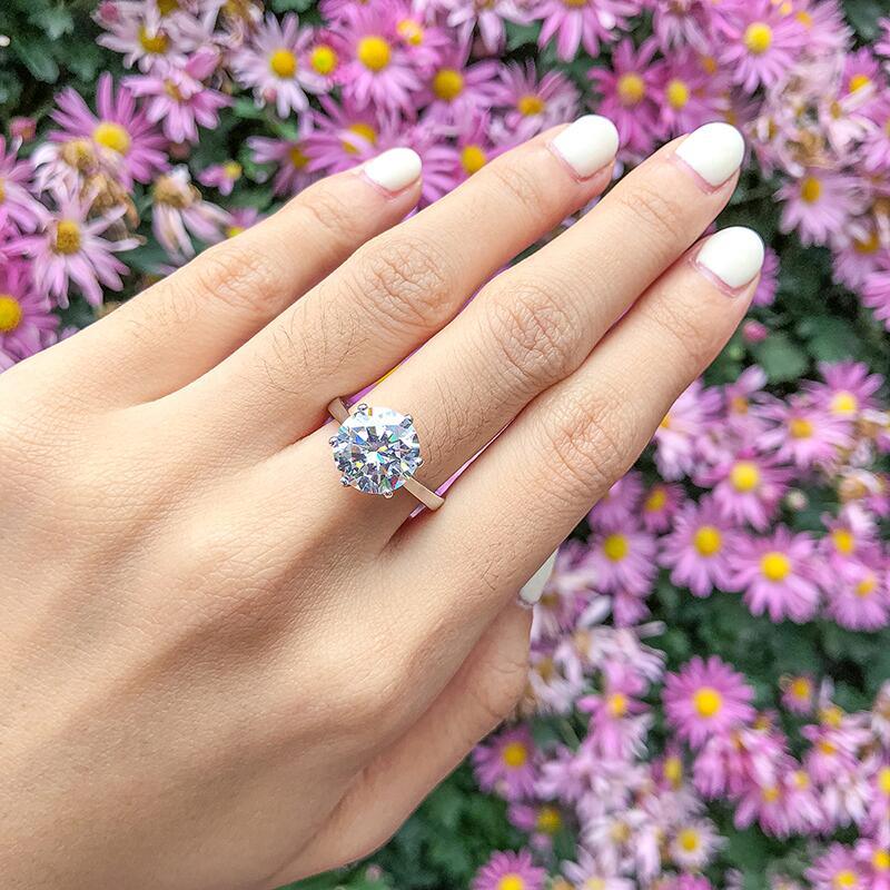Classic Round Solitaire Ring - StellaJoya