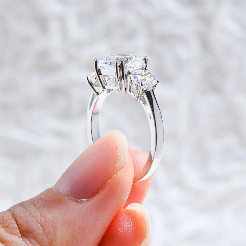 Cushion Cut Moissanite Engagement Ring - StellaJoya