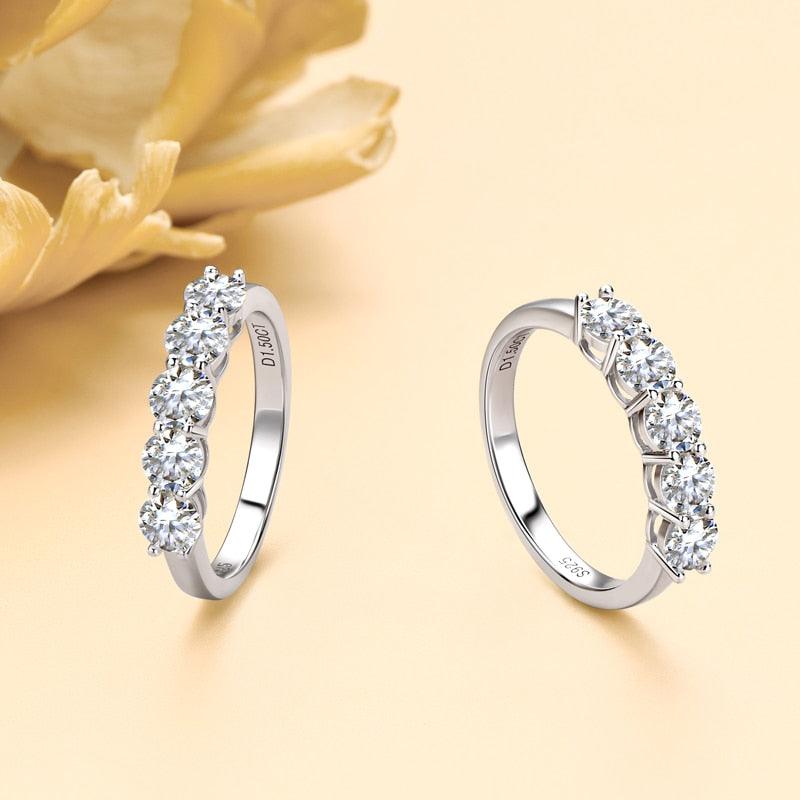 Five Stone Engagement Ring - StellaJoya