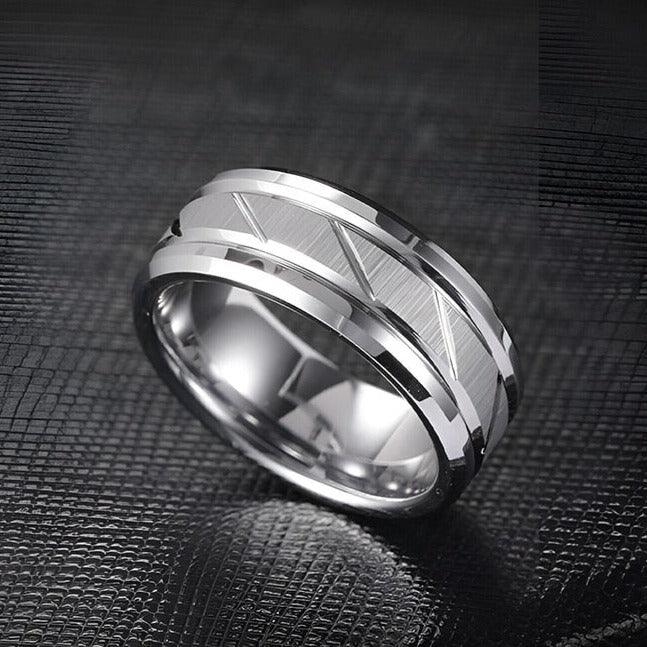 Men's Tungsten Vintage Ring - StellaJoya