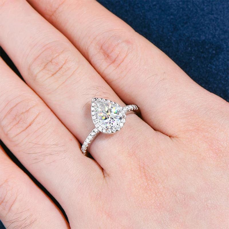 Pear Cut Engagement Ring - StellaJoya