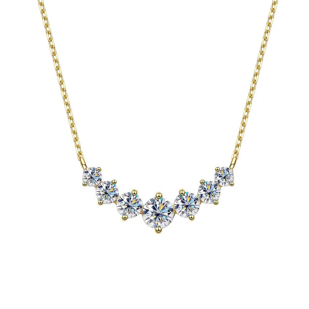 Seven Stone Sparkling Necklace - StellaJoya
