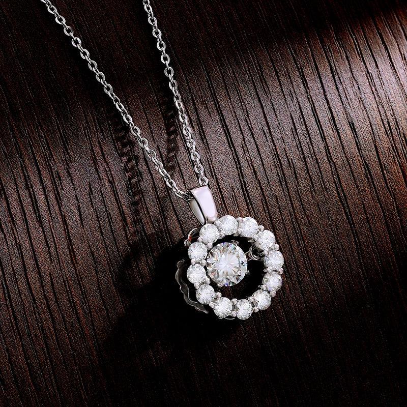 Sparkle Round Pendant Necklace - StellaJoya