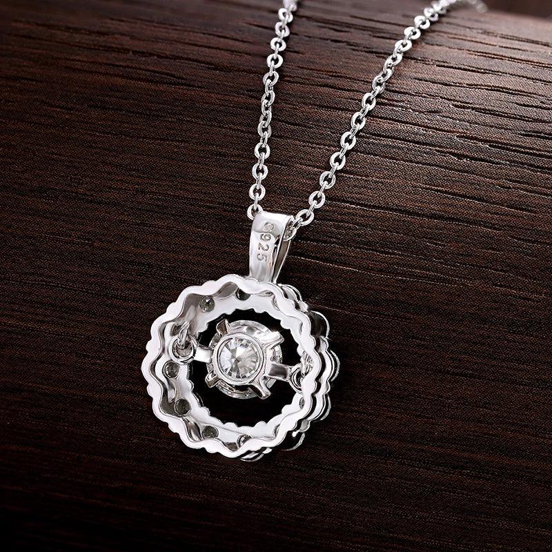 Sparkle Round Pendant Necklace - StellaJoya