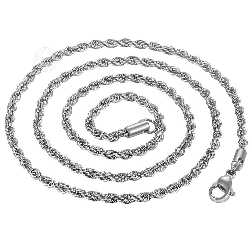 Twisted Rope Chain Necklace - StellaJoya