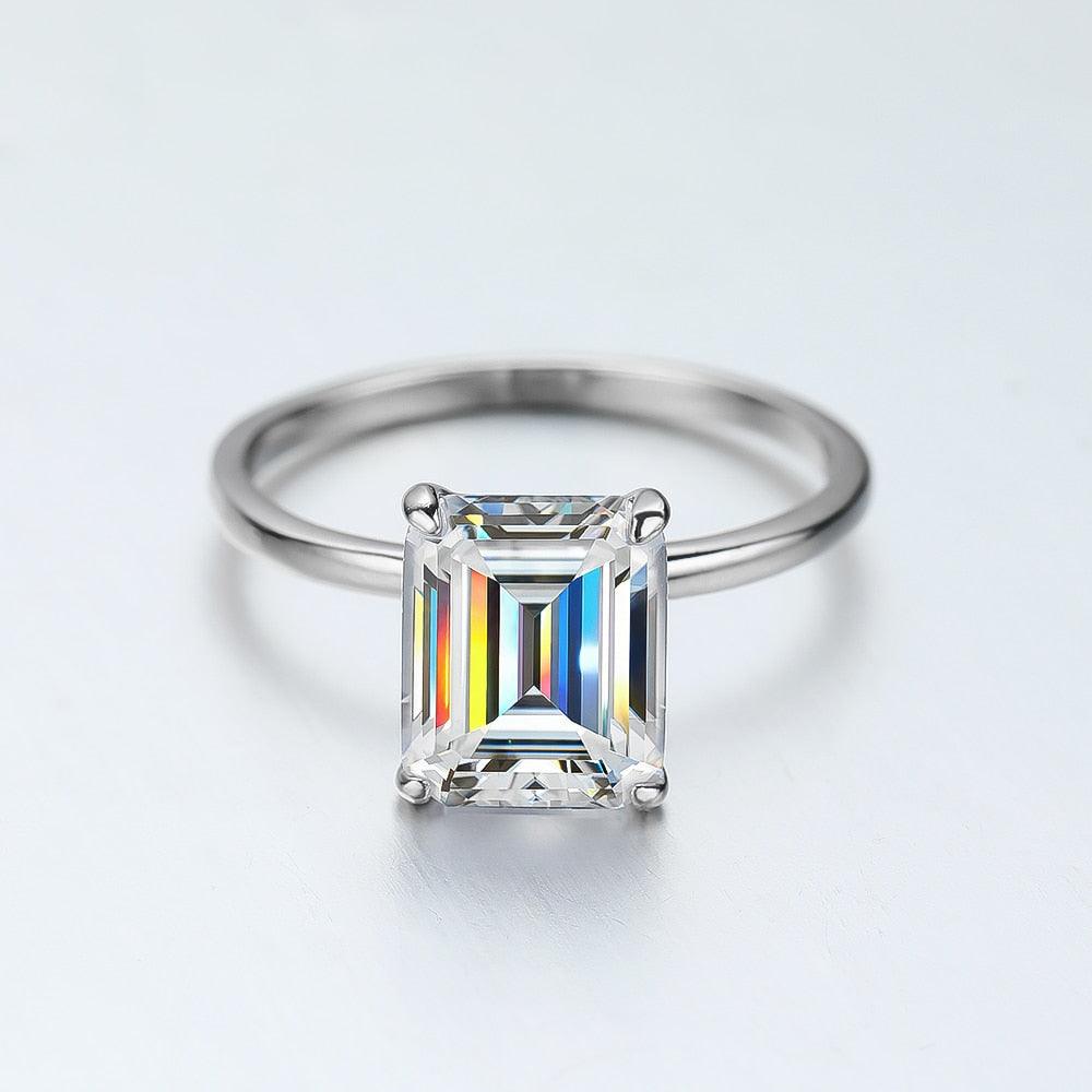 Emerald Cut Engagement Ring - StellaJoya